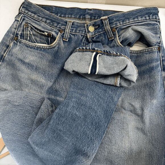 Levi's Other - Vintage Levis Single Stitch Redline Selvedge #6 Button 70s 32 x 32 READ